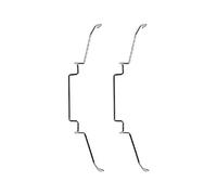Lot de 2 crochets pour ventilateur de radiateur CPU - Boucle élastique en acier inoxydable