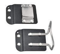 Lot de 2 crochets robustes pour marteau et tournevis électrique, accessoires légers pour ceinture à outils pour professionnels, bricoleurs, porte-outils ergonomiques