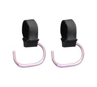 Lot de 2 crochets rotatifs à angles multiples pour poussettes - Construction légère en aluminium - Installation rapide - Accessoire de poussette en aluminium