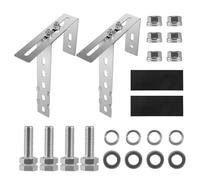 Lot de 2 crochets solaires pour balcon, crochets solaires à angle droit, support de panneau solaire réglable, support de panneau solaire, aucun perçage requis pour le montage des panneaux solaires