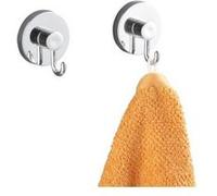 WENKO Crochet porte Vacuum-Loc®, crochet porte serviette salle de bain, lot de 2