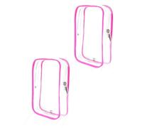 Lot de 2 cubes d'emballage de 1 litre - Sac de voyage approuvé par la TSA - Pochette transparente à fermeture éclair pour liquides - Pour femme - Europe - Italie - Mexique - Long vol - Indispensable -
