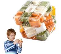 Lot de 2 cubes labyrinthe 3D - Puzzle complexe avec 1 boule de labyrinthe - Jouet 2 en 1 avec boules roulantes - Jouet de logique et de concentration pour enfants et adultes - Jouet éducatif - Cadeau