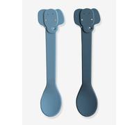Lot de 2 cuillères 1er âge Animal en silicone mrs elephant TU