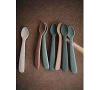 Lot de 2 cuillères 1er âge en silicone beige + vert TU