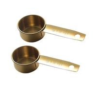 Lot de 2 cuillères à mesurer professionnelles en acier inoxydable de 30 ml à long manche pour des mesures précises de la cuisine - Cuillères antirouille pour une utilisation précise en cuisine