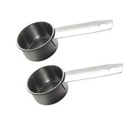 Lot de 2 cuillères à mesurer professionnelles en acier inoxydable de 30 ml à long manche pour des mesures précises de la cuisine - Cuillères antirouille pour une utilisation précise en cuisine