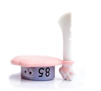 Lot de 2 cuillères à nourriture pour chat, ouvre-boîte et couvercle en silicone, pour nourrir les animaux, petites spatules en verre, grattoir facile