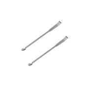 Lot de 2 cuillères à réactif Micro Laboratoire 100 mm - 250 mm - Acier inoxydable 304 2 en 1 - Spatules de laboratoire à double tête