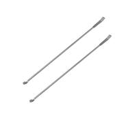 Lot de 2 cuillères à réactif Micro Laboratoire 100 mm - 250 mm - Acier inoxydable 304 2 en 1 - Spatules de laboratoire à double tête