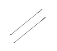 Lot de 2 cuillères à réactif Micro Laboratoire 100 mm - 250 mm - Acier inoxydable 304 2 en 1 - Spatules de laboratoire à double tête