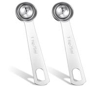Lot de 2 cuillères à soupe de 5 ml - Cuillères à mesurer en acier inoxydable - Cuillères à mesurer - Cuillère à café - Gadgets de cuisine pour la cuisine et la pâtisserie