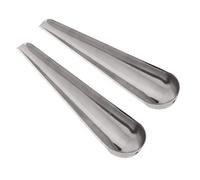Lot de 2 cuillères d'alimentation manuelle pour oiseaux en acier inoxydable pour volaille canard caille