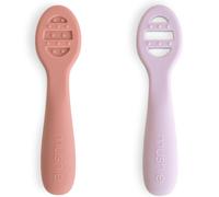 Lot de 2 cuillères d'apprentissage rose-soft lilac