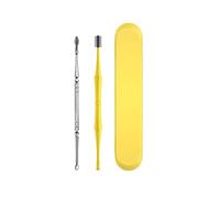 Lot de 2 Cuillères de Nettoyage D'oreille en Spirale, Outil de Nettoyage D'oreille en Spirale, Ressort en Spirale en Acier Inoxydable, Ensemble de Cure-Oreilles à Double