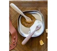 Lot de 2 cuillères ergonomiques 1er âge beige TU