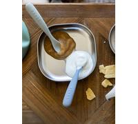 Lot de 2 cuillères ergonomiques 1er âge vert TU