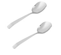 Lot de 2 cuillères larges en acier inoxydable 316 pour cuisiner et servir dans