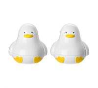 Lot de 2 cuiseurs à œufs pour micro-ondes - Cuiseur à 4 œufs pour œufs durs, mous et moyens, en forme de canard, cuiseur à œufs bouillis