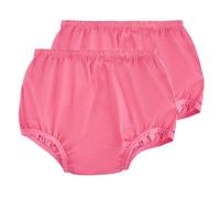 Lot de 2 culottes étanches pour adulte pour incontinence, lavables à faible bruit et réutilisables - Couvre-pantalon en plastique rose (taille XL, rose)