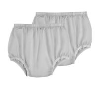 Lot de 2 culottes étanches pour adulte pour incontinence, lavables, à faible bruit, réutilisables, en tissu fin gris, unisexe (2XL, gris)