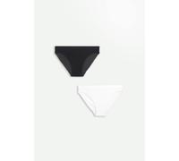 Lot de 2 culottes noire et blanche fille saeva noir 10/12A