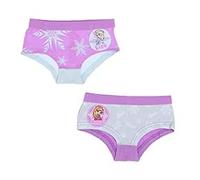 Lot de 2 culottes pour fille Frozen Disney Oeko-Tex en coton (92 cm), Blanc