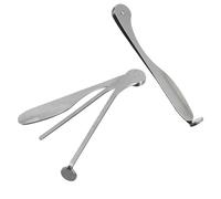 Lot de 2 cure-pipes 3 en 1 en acier inoxydable - Accessoire pliable pour cigarette - Alésoir à tabac - Outil pour homme