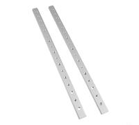 Lot de 2 curseurs en T en alliage d'aluminium pour scie à table - Accessoire d'établi de travail du bois - Butée de clôture réglable de 100 à 450 mm - 450 mm