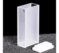 Lot de 2 cuvettes en quartz avec couvercle - Longueur de trajet 20 mm JGS1 for spectrophotomètre, volume 7 ml, transmittance élevée(Fully fution)