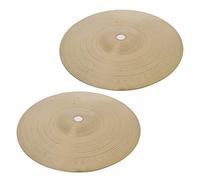 Lot de 2 Cymbales Charleston En de Laiton Crash Cymbal pour Batterie 8 Pouces