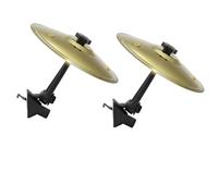 Lot de 2 cymbales d'aération de voiture, cymbales de tableau de bord en métal plus épais avec son plus net, mini gadgets de voiture amusants et cadeaux de batteur pour homme, jouet anti-stress