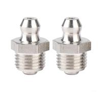 Lot de 2 de graisse droits M10 x 1 pour une utilisation dans les opérations d'entretien de moto, voiture et tracteur