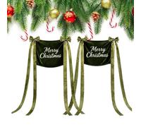 Lot de 2 de Noël pour chaise, décoration universelle, élastique | Nœuds de chaise pour fête, dîner, carnaval, Homecoming, extérieur, intérieur, siège, cour, pelouse, jardin