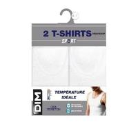 Lot de 2 Débardeur DIM Regul'Activ Sport Blanc M