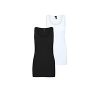 Lot de 2 débardeurs long femme Vero Moda Maxi My Soft - noir - M XL