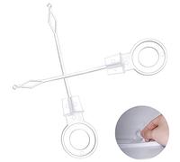 Lot de 2 déboucheurs universels en plastique pour réfrigérateur et congélateur - 9,5 cm - Blanc