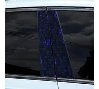 Lot de 2 décalcomanies en forme de dés pour poteau de porte de voiture - Autocollants imperméables en PET - 50 x 25 cm - Décoration extérieure de véhicule à faire soi-même, compatible avec la plupart