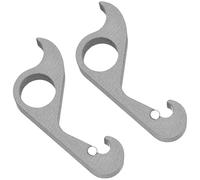 Lot de 2 décapsuleurs en fer résistant à la rouille - Design portable - Accessoire de cuisine - Accessoire de cuisine - Convient pour porte-clés de poche, ouvre-sacs pour bière, sodas