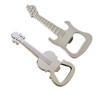 Lot de 2 décapsuleurs pour instruments de musique, décapsuleurs en verre, porte-clés en métal, ouvre-bouteille de bière de guitare, cadeaux personnalisés créatifs