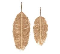 Atmosphera Décoration murale Oasis — raphia 70 cm naturel — Lot de 2