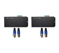 Lot de 2 décodeurs 3 canaux DC12-24 V RGBW DMX 512 Contrôleur LED RGB LED DMX512, DMX512-3CH