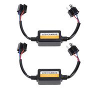 Lot de 2 décodeurs CANbus LED H4 et résistance de charge anti-scintillement pour ampoules de phare DC 9 à 16 V, faisceau Plug and Play pour éviter les codes d'erreur OBC, l'hyper