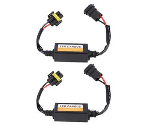Lot de 2 décodeurs Canbus pour phares LED avec fiche H8 H9 H11 anti-scintillement et anti-scintillement - Condensateur de résistance