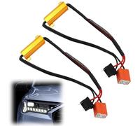 Lot de 2 décodeurs de phare LED H7 50 W 8 ohms Résistance de charge de voiture Réparation de câblage Anti-hyper scintillement Décodeur d'erreur Annulation d'avertissement Étanche Plug and Play pour