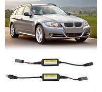 Lot de 2 décodeurs LED H7 Canbus anti-erreur pour phares antibrouillard, anti-scintillement, fixation hyper flash et jouer Noir