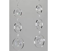 Lot de 2 décorations à suspendre, décoration de fenêtre Balls Boules L. 30 cm Métal Argenté Formano