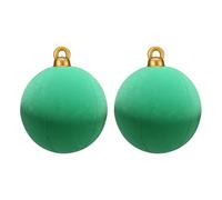 Lot de 2 décorations de Boules de Noël gonflables finies par Flocage pour intérieur et extérieur, décoration de pelouse d ' Arbre de Noël, décorations de Noël gonflables pour l ' extérieur