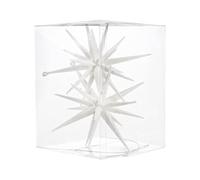 Lot de 2 décorations de Noël en forme d'étoile avec paillettes pour sapin de Noël - Décoration de Noël pour les écoles, les appartements, les magasins, les salles de classe, les ménages, le salon, la