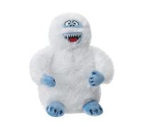 Lot de 2 décorations de sapin de Noël en peluche souriante - Bonhomme de neige - Cadeau de Nouvel An - Blanc